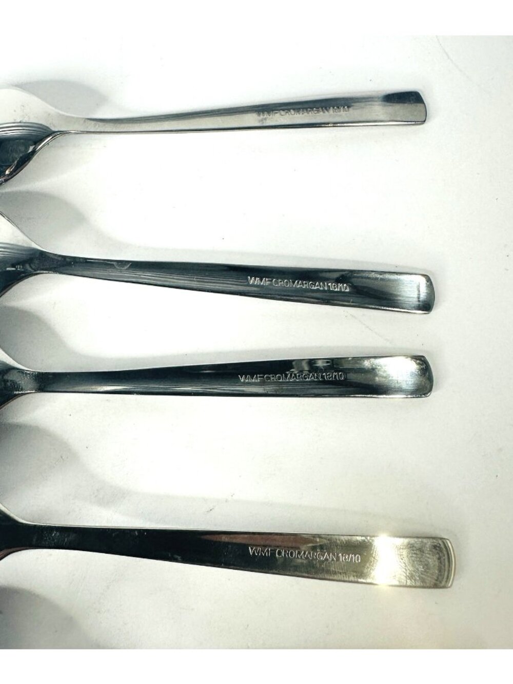 WMF Line Cromargan Set of 8 Demitasse Spoons Stainless Flatware Germany 4.5” VTG - Picture 12 of 14